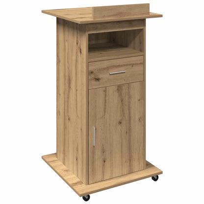 Podium Artisan Oak Engineered Wood 55 x 55 x 107 cm