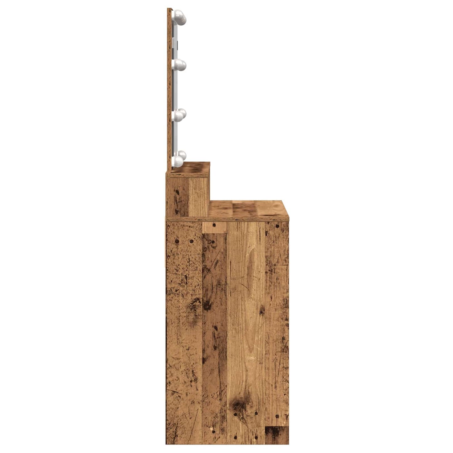 Dressing Table Old Wood 80 x 41 x 144.5 cm Engineered Wood