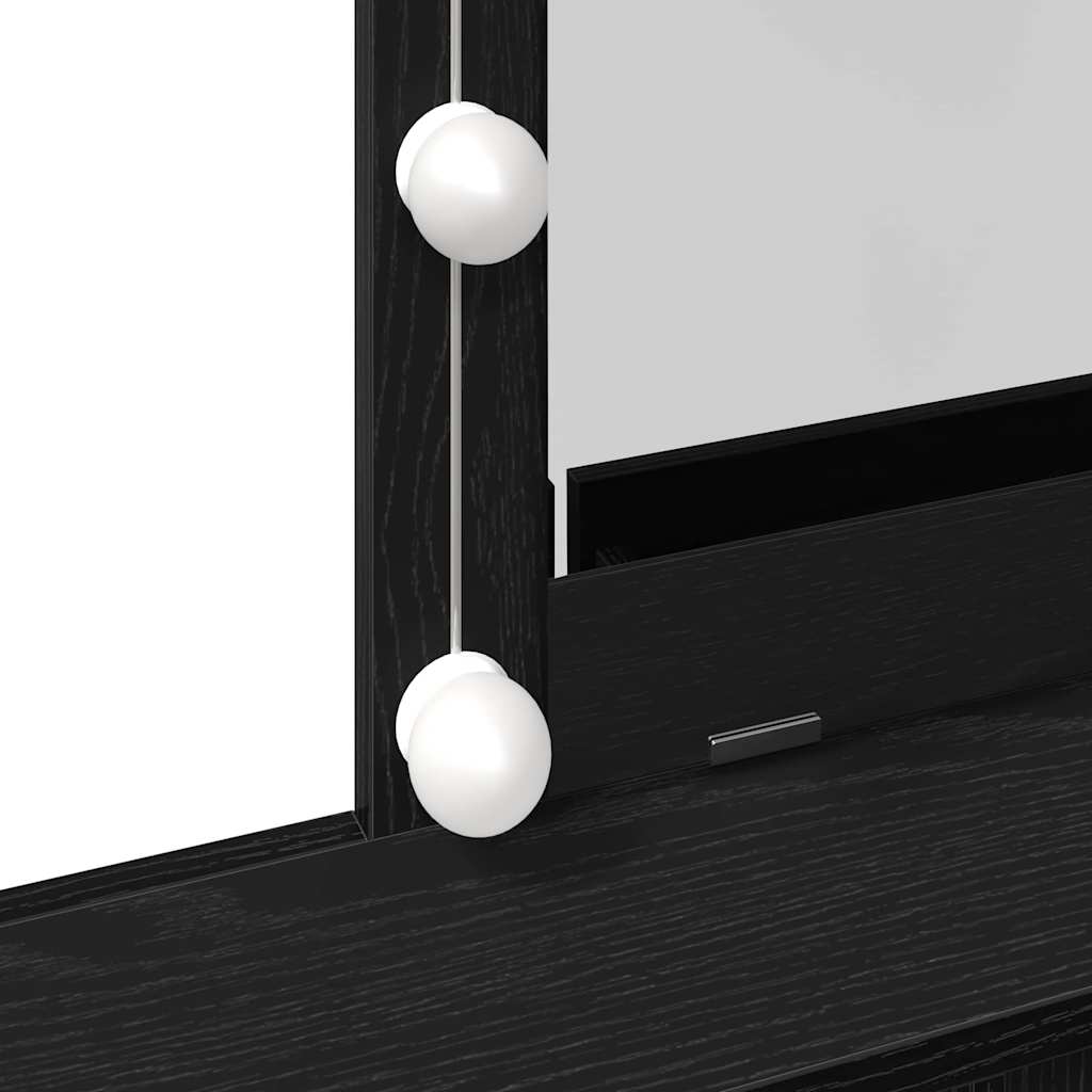 Dressing Table Black oak 80 x 41 x 144.5 cm Engineered wood