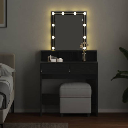Dressing Table Black oak 80 x 41 x 144.5 cm Engineered wood