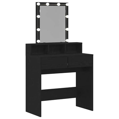Dressing Table Black oak 80 x 41 x 144.5 cm Engineered wood