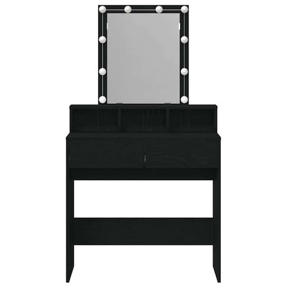 Dressing Table Black oak 80 x 41 x 144.5 cm Engineered wood