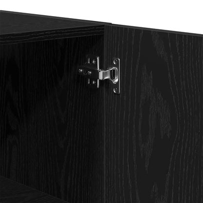 Wall Cabinet Black oak 60 x 31 x 60 cm Engineered Wood