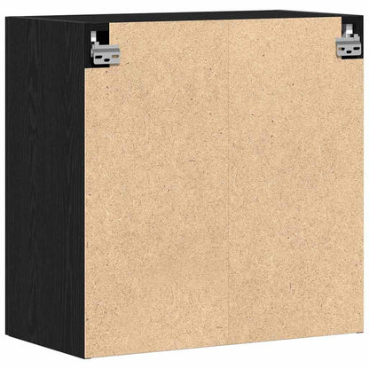 Wall Cabinet Black oak 60 x 31 x 60 cm Engineered Wood