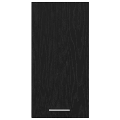 Hanging Cabinet Black Oak 30x31x60 cm Engineered Wood