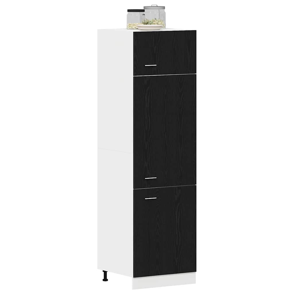 Hanging Cabinet Lyon Black Oak 60 x 31 x 207 cm Engineered Wood