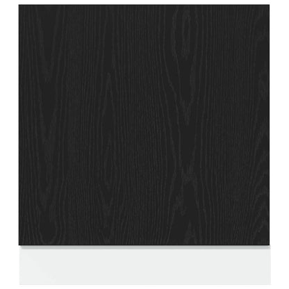 Dishwasher Panel Lyon Black Oak 60x1.5x67 cm Engineered Wood
