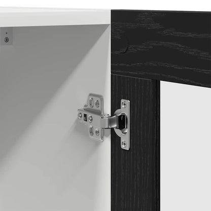 Hanging Cabinet Black Oak 60 x 31 x 60 cm Engineered Wood