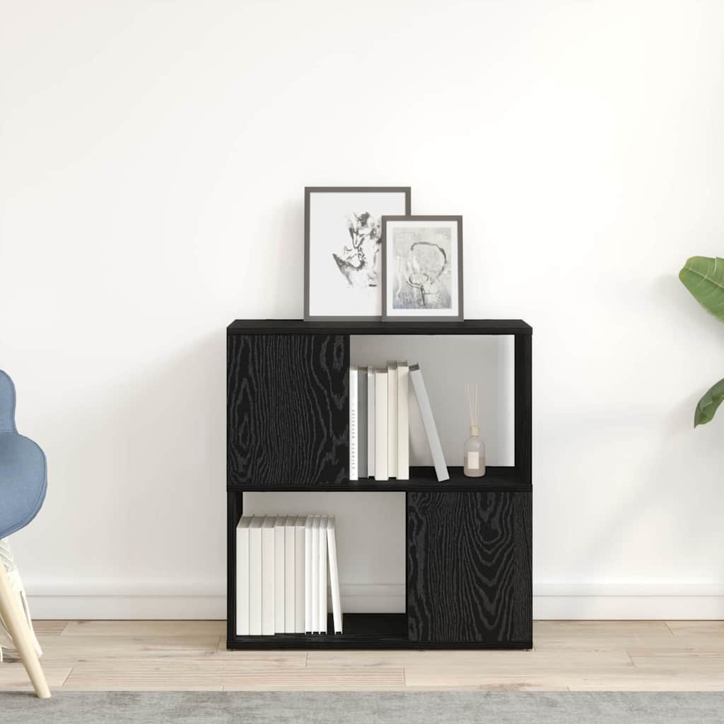 TV Cabinet Set Black 60 x 24 x 63 cm Engineered Wood