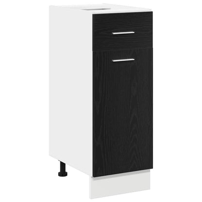 Drawer Bottom Cabinet with Drawer Black oak 30 x 46 x 81.5 cm