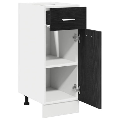 Drawer Bottom Cabinet with Drawer Black oak 30 x 46 x 81.5 cm