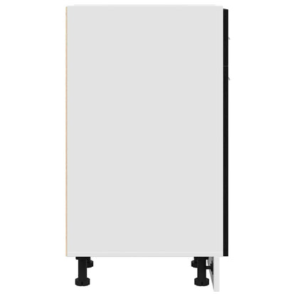 Drawer Bottom Cabinet with Drawer Black oak 30 x 46 x 81.5 cm