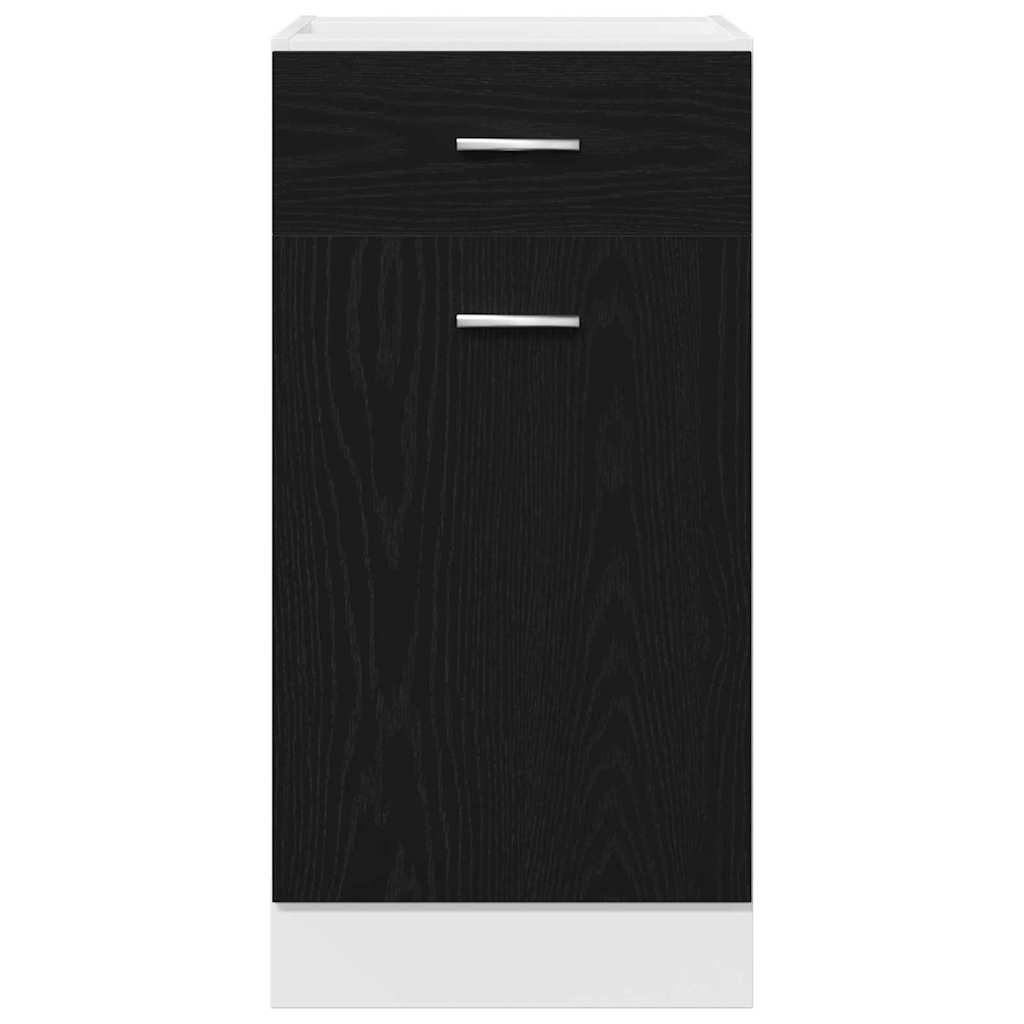 Drawer Bottom Cabinet with Drawer Black oak 40 x 46 x 81.5 cm