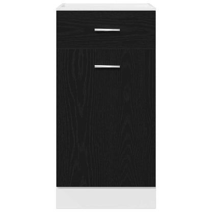 Drawer Bottom Cabinet with Drawer Black oak 40 x 46 x 81.5 cm