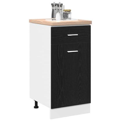 Drawer Bottom Cabinet with Drawer Black oak 40 x 46 x 81.5 cm