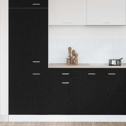 Drawer Cabinet Black oak 50 x 46 x 81.5 cm Engineered wood