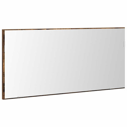 Mirror Wall-mounted Brown 80 x 37 cm Glass and Engineered Wood