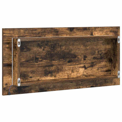 Mirror Wall-mounted Brown 80 x 37 cm Glass and Engineered Wood
