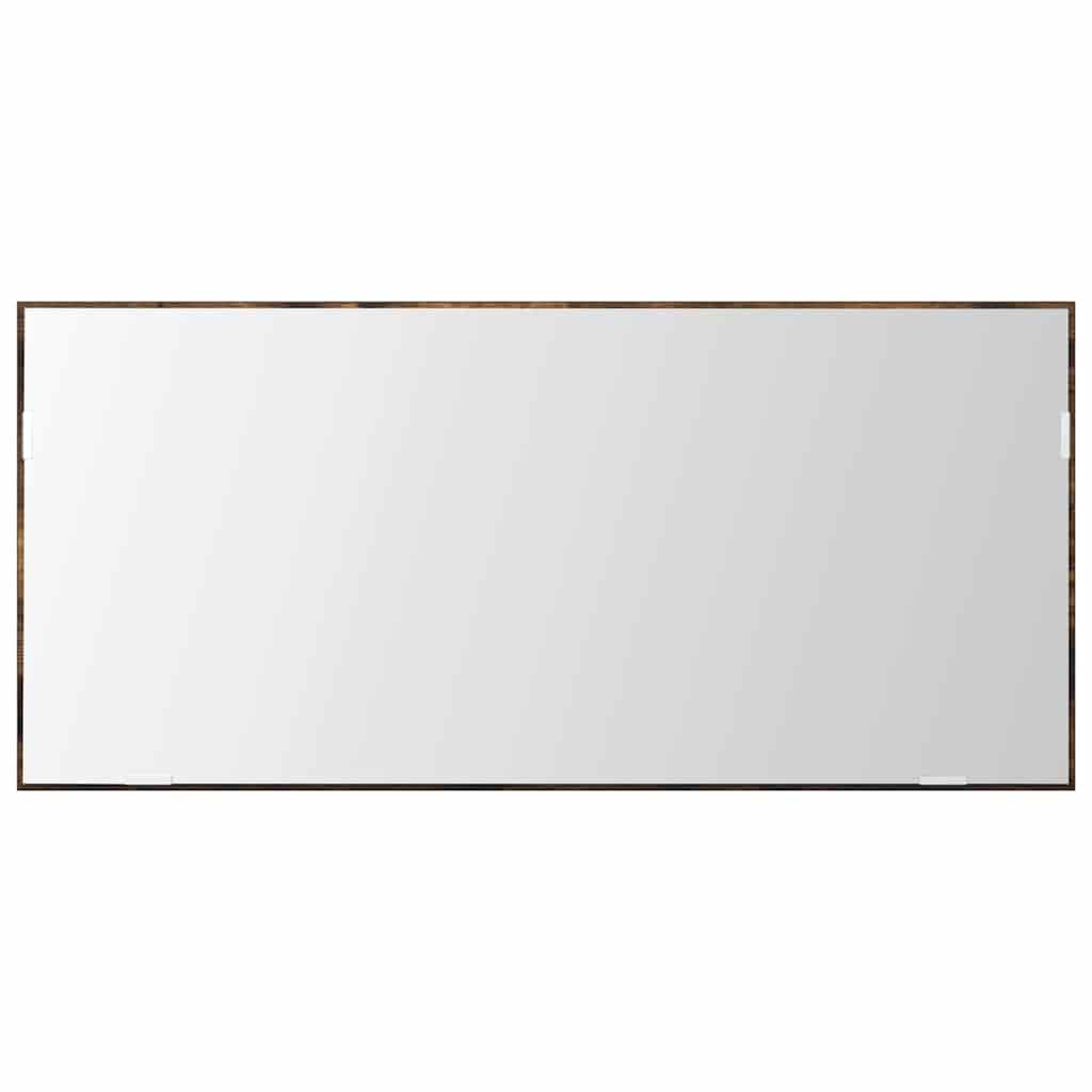 Mirror Wall-mounted Brown 80 x 37 cm Glass and Engineered Wood