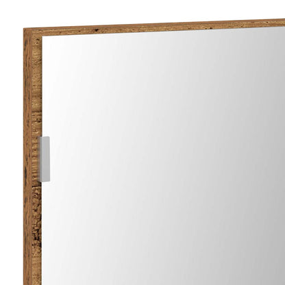 Mirror Old wood 80 x 37 cm Glass and Engineered Wood