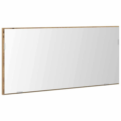 Mirror Artisan oak 80 x 37 cm Glass and Engineered Wood