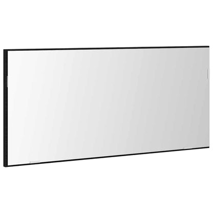 Mirror Black oak 80 x 37 cm Glass and Engineered Wood