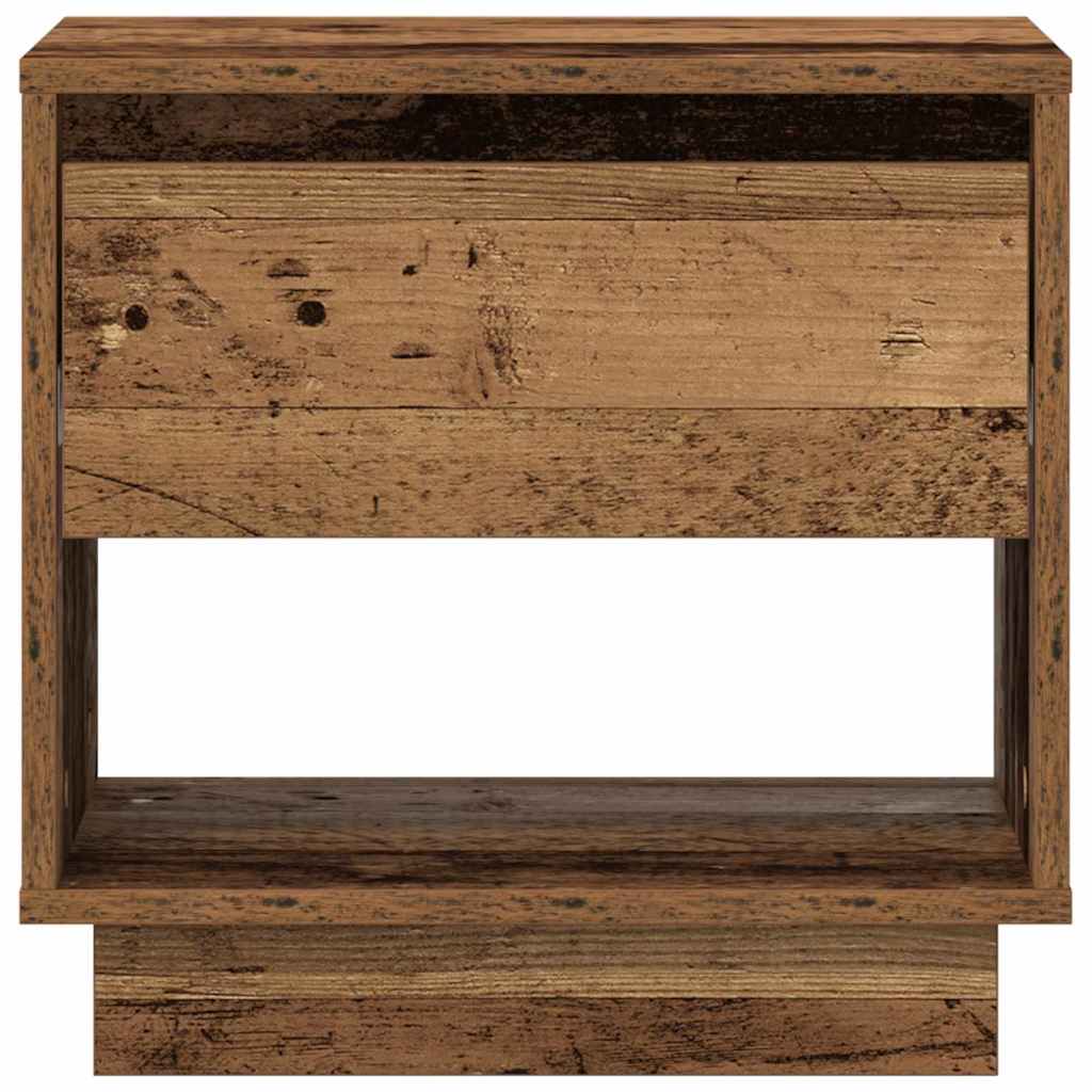 Nightstand with Drawer Old Wood 45 x 34 x 44 cm Engineered Wood