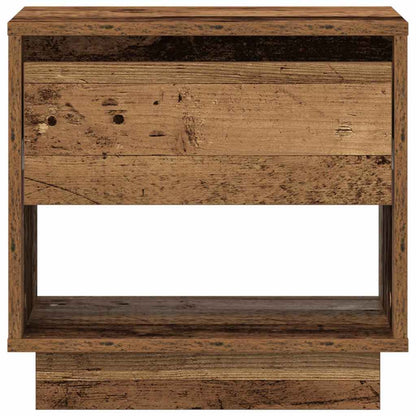 Nightstand with Drawer Old Wood 45 x 34 x 44 cm Engineered Wood
