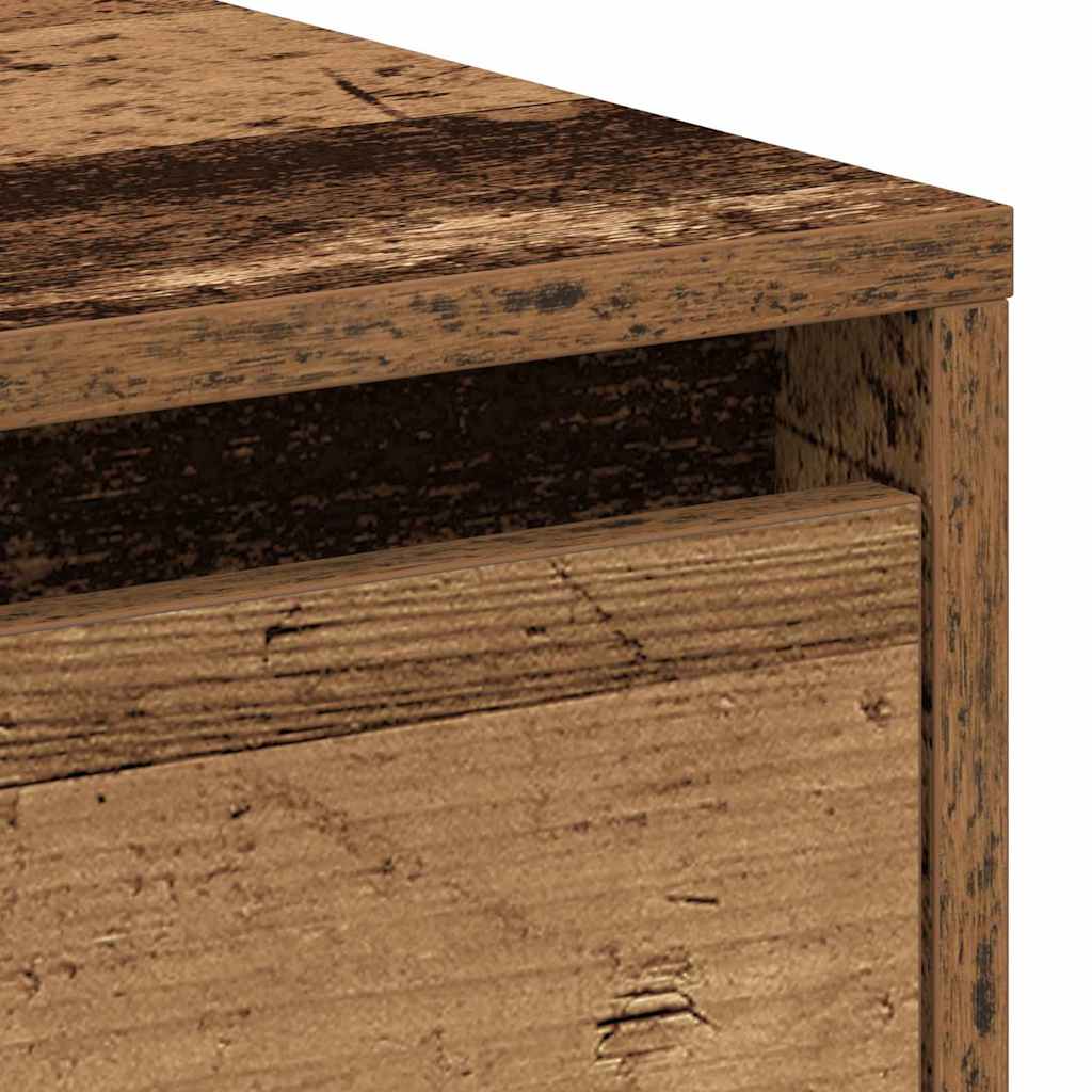 Bedside Cabinet with Drawer 2 pcs Old Wood 45 x 34 x 44.5 cm