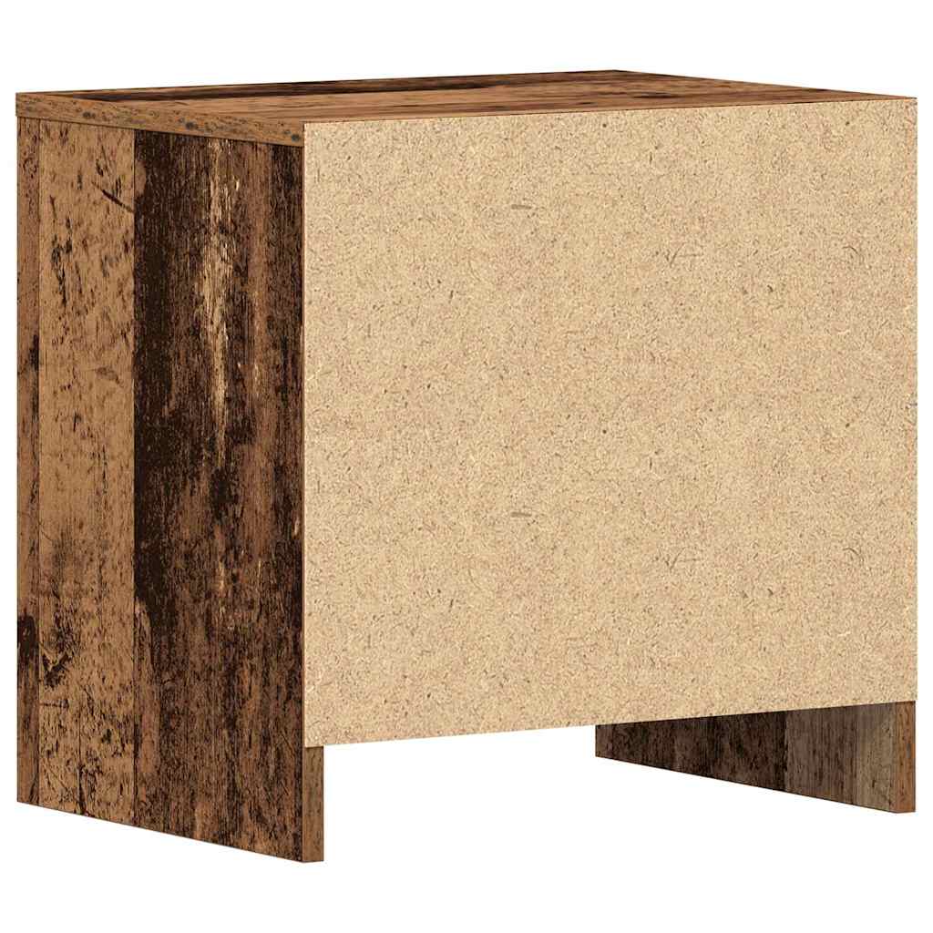 Bedside Cabinet with Drawer 2 pcs Old Wood 45 x 34 x 44.5 cm