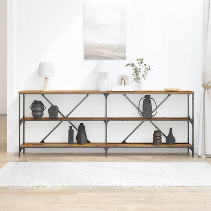 Console Table with Shelf Other Old Wood 200 x 30 x 75 cm