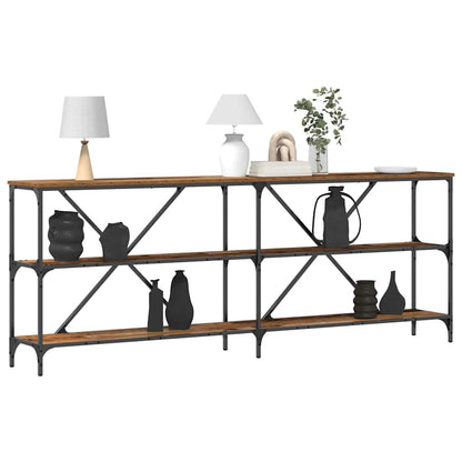 Console Table with Shelf Other Old Wood 200 x 30 x 75 cm
