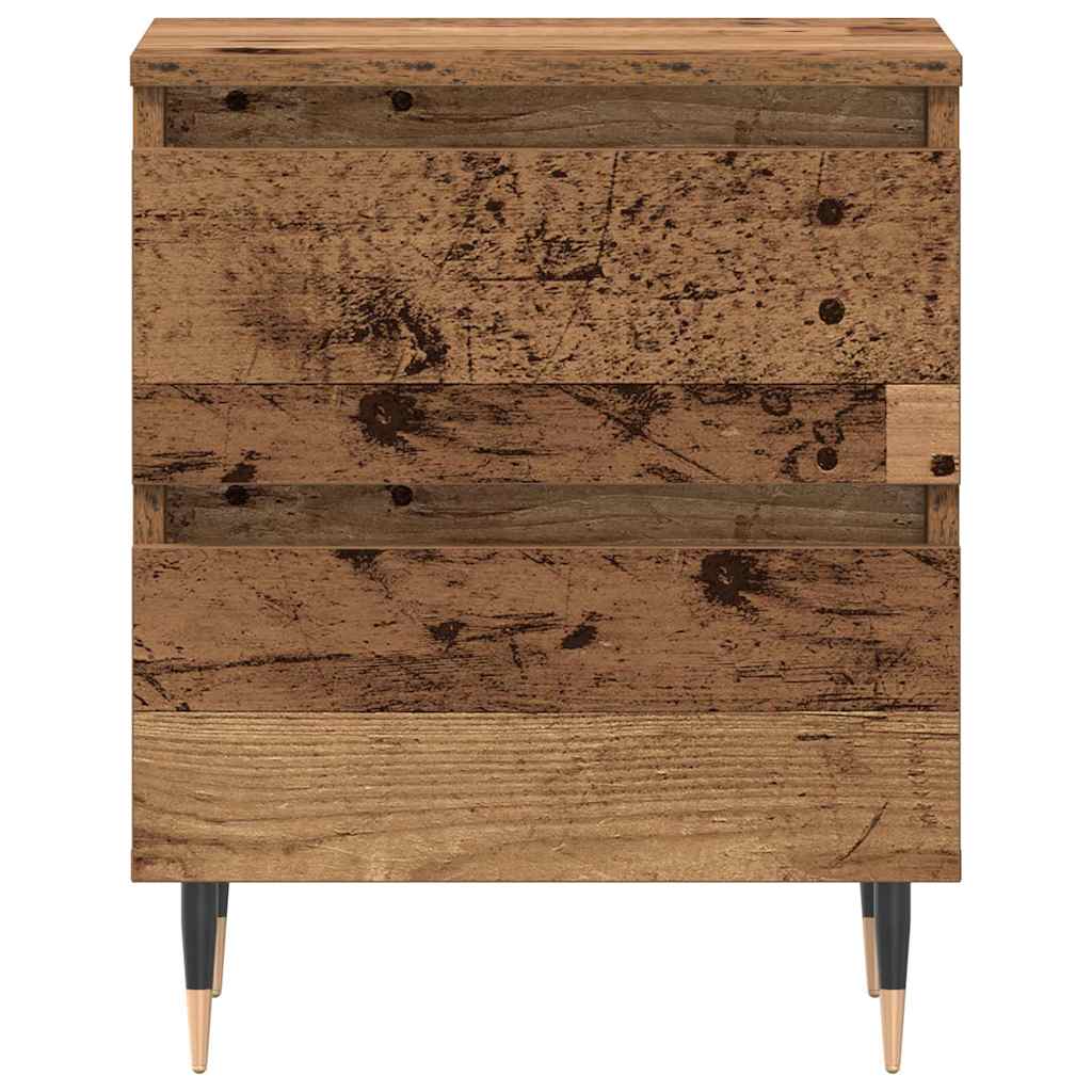 Bedside Cabinet 2 pcs Old Wood 40 x 35 x 50 cm Engineered Wood
