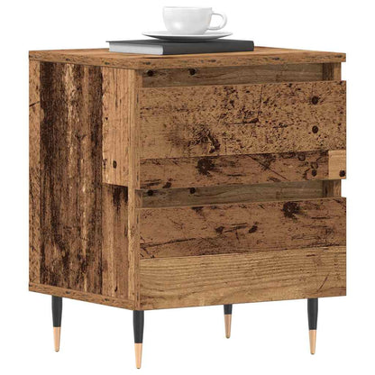 Bedside Cabinet 2 pcs Old Wood 40 x 35 x 50 cm Engineered Wood