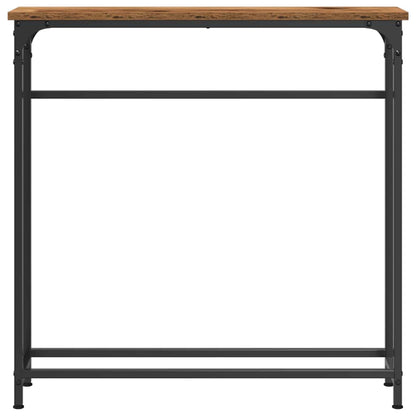 Console Table with Shelf Old Wood 75 x 19.5 x 75 cm