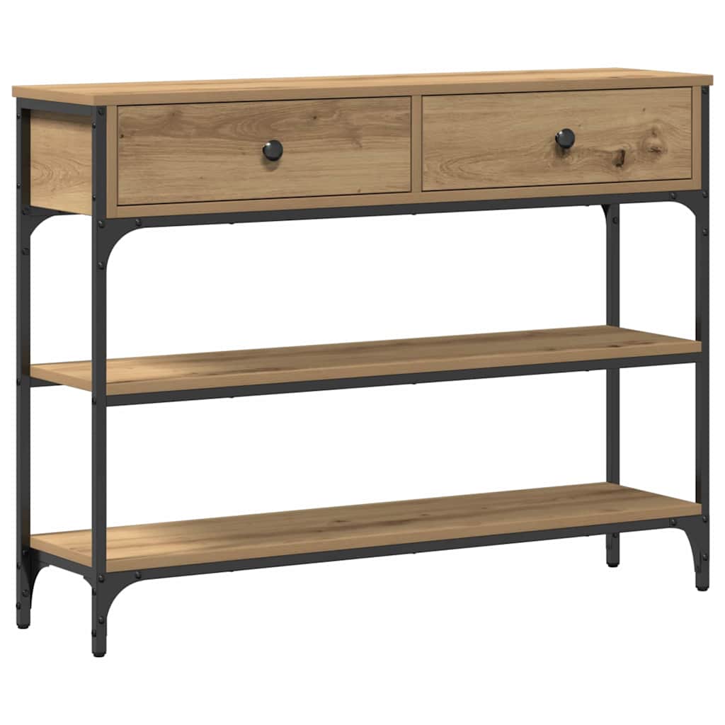 Console Table with Drawer Artisan oak 100 x 25 x 75 cm