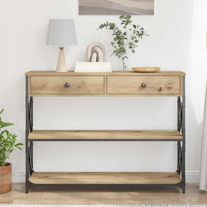 Console Table with Drawer Artisan oak 100 x 28 x 75 cm