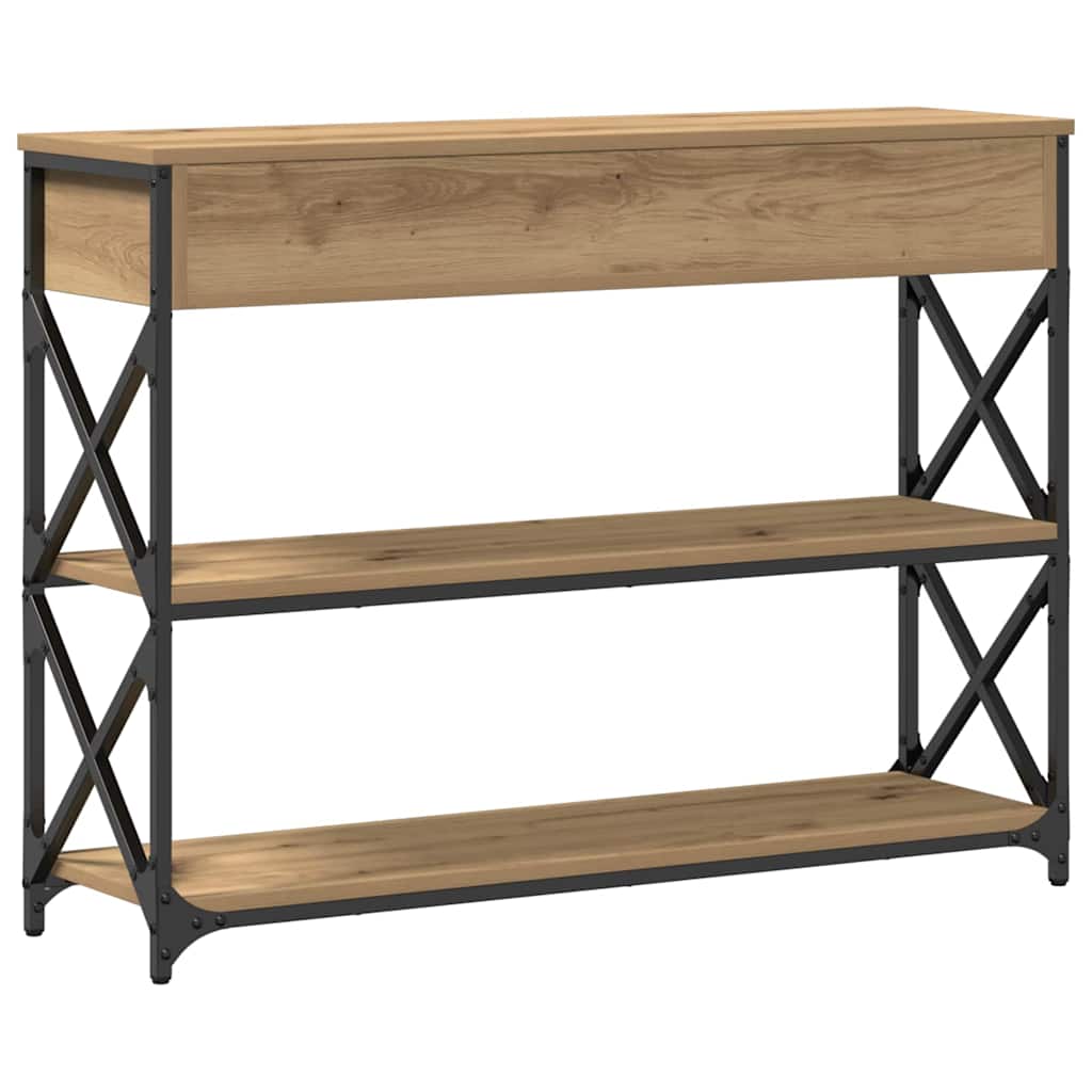 Console Table with Drawer Artisan oak 100 x 28 x 75 cm