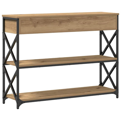 Console Table with Drawer Artisan oak 100 x 28 x 75 cm