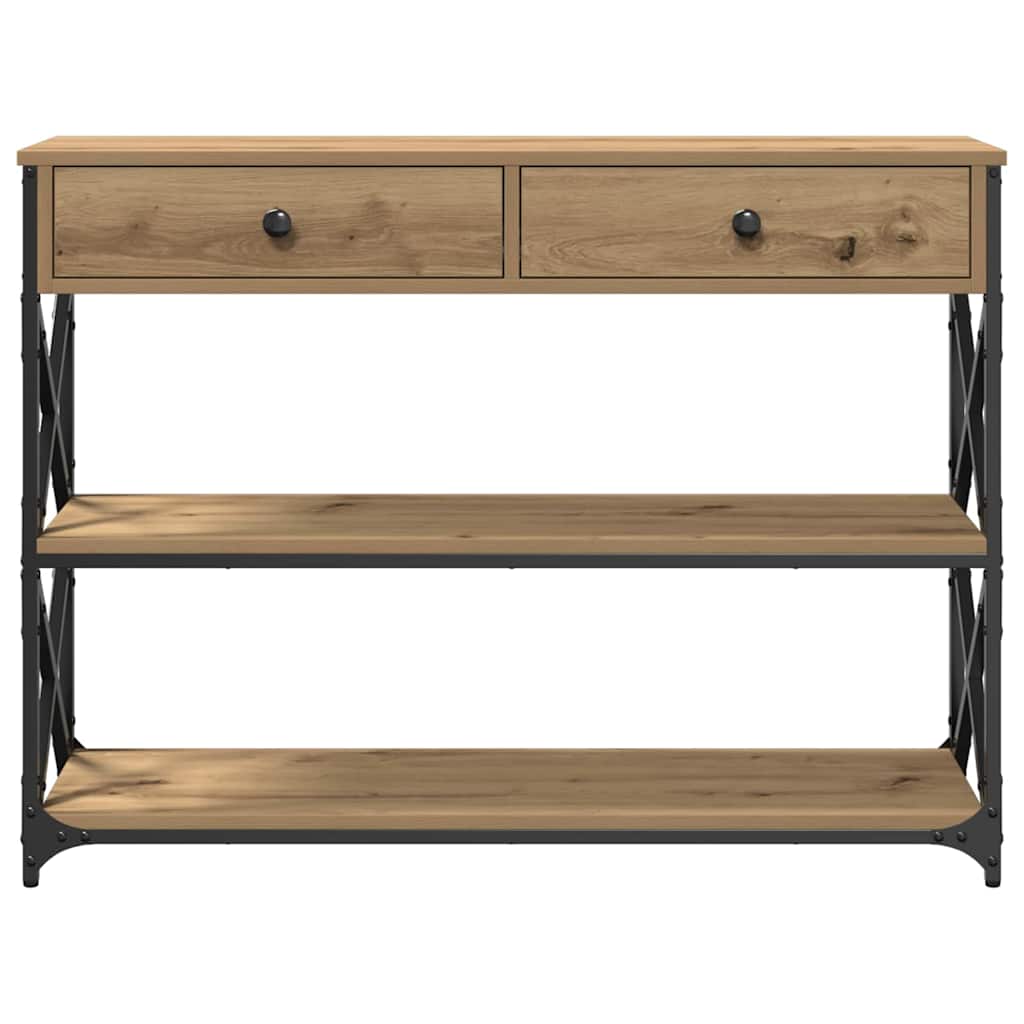 Console Table with Drawer Artisan oak 100 x 28 x 75 cm