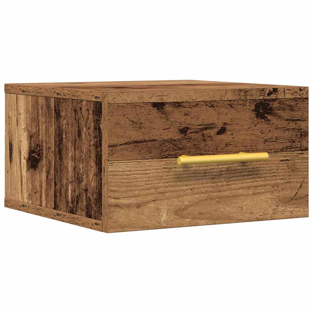 Bedside Cabinet Old Wood 35 x 35 x 20 cm Engineered Wood