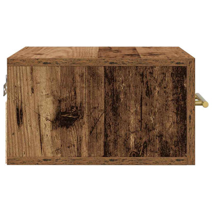 Bedside Cabinet Old Wood 35 x 35 x 20 cm Engineered Wood