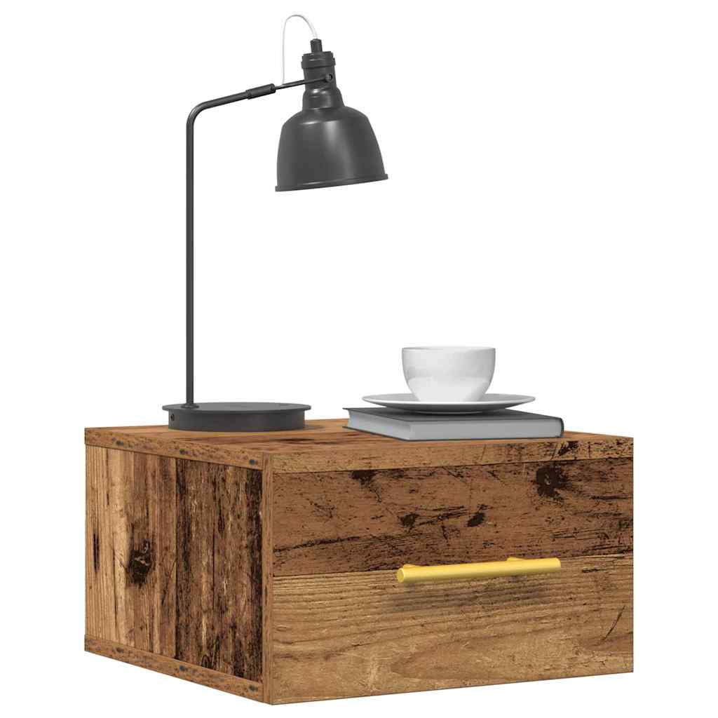 Bedside Cabinet 2 pcs Old wood 35 x 35 x 20 cm Engineered Wood