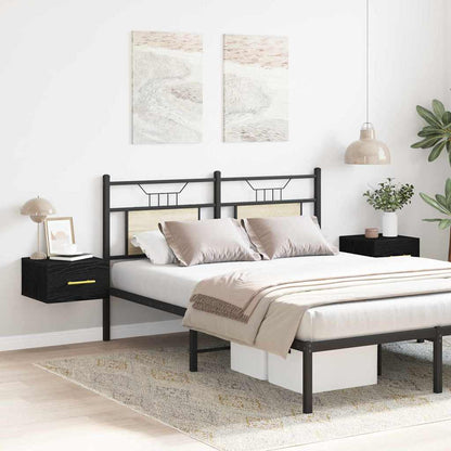 Bedside Cabinet 2 pcs Black oak 35 x 35 x 20 cm Engineered Wood