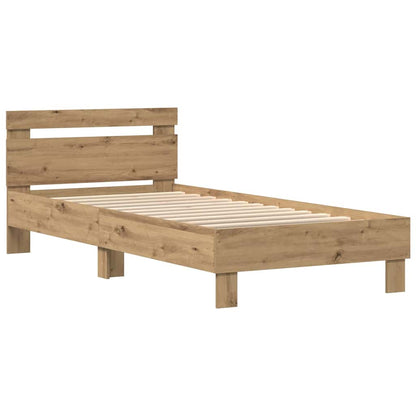 Bed Frame Artisan oak 90 x 200 cm Engineered wood