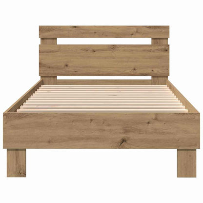 Bed Frame Artisan oak 90 x 200 cm Engineered wood