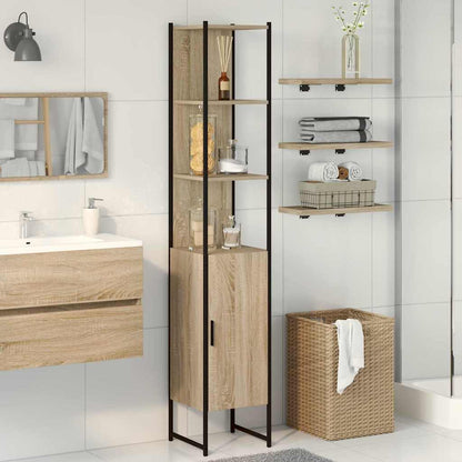 Bathroom Cabinet Sonoma 33 x 33 x 185.5 cm Engineered Wood