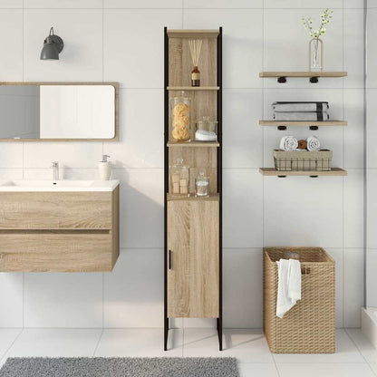 Bathroom Cabinet Sonoma 33 x 33 x 185.5 cm Engineered Wood