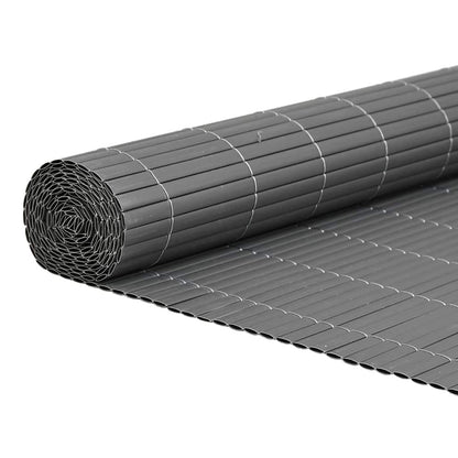 Garden Fence Double-Sided Grey 1,8x3 m PVC