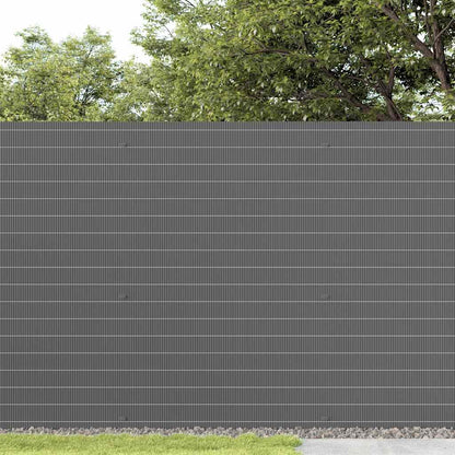 Garden Fence Double-Sided Grey 1,8x3 m PVC